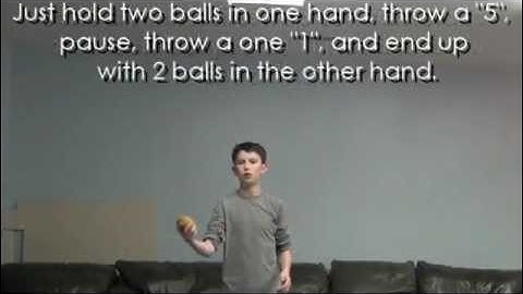 3 Ball Juggling - Trick #7 - 531 (3 Ball Tower)