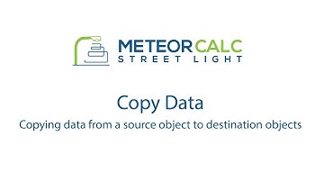 MeteorCalc SL. Copy Data