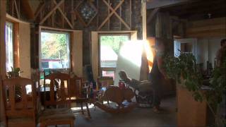 La maison en bois cordé de Josée et Steve