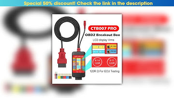 Editor’s Choice WOYO CTB007 PRO OBD2 Breakout Box with LCD Digital Vrms Display, ECU Testing Tool o