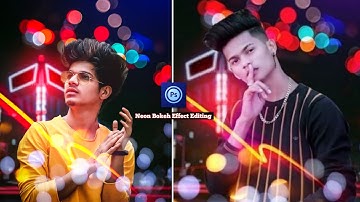 Neon Bokeh Effect photo editing || ps touch neon Bokeh Effect photo editing tutorial -2020
