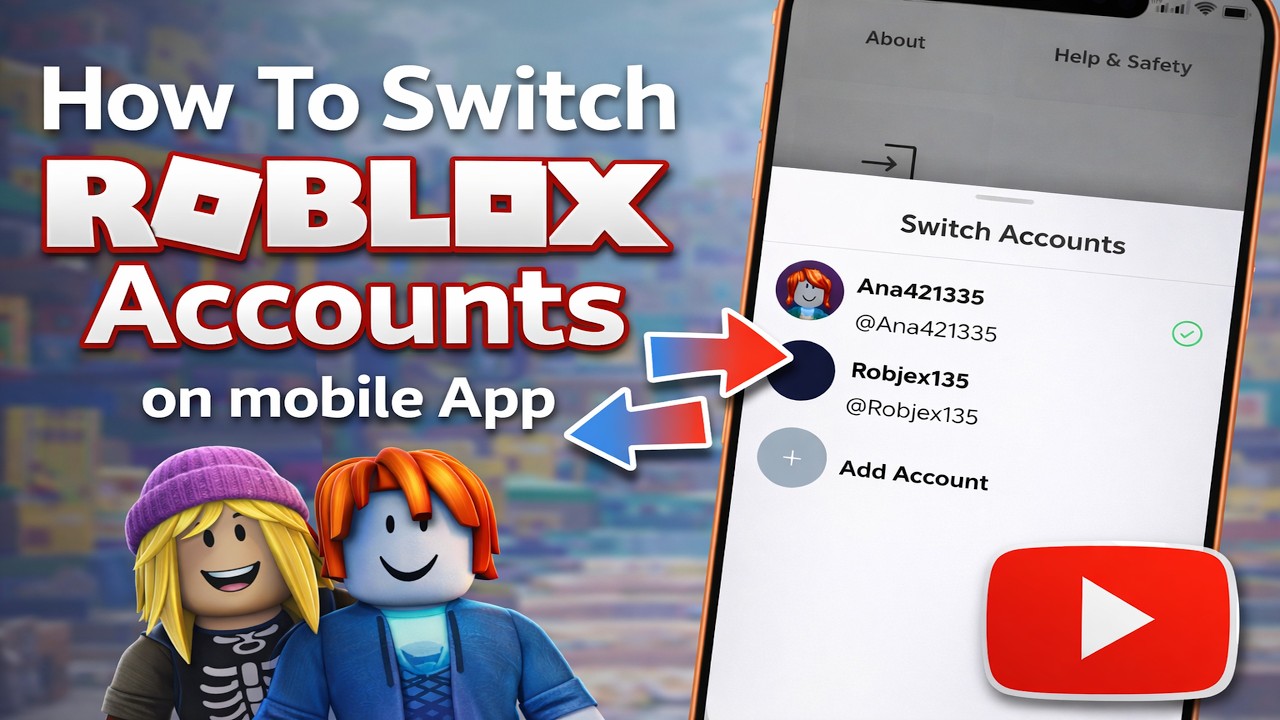Switch Roblox Accounts Without Signing Out Mobile 2026 YouTube 