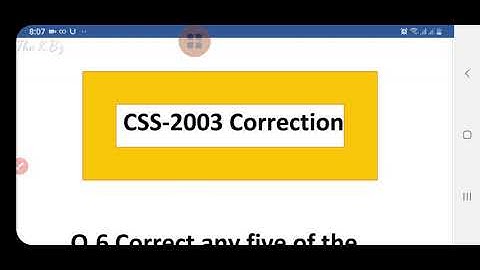 #CSS #PMS #ONE_PAPER_Exams CSS-2003 Corrections|| Grammar errors asked in CSS||Sentence corrections