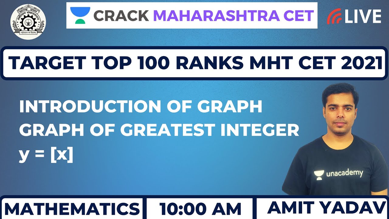 Introduction of Graph (Lecture-13) Graph of Greatest Integer Function Y ...