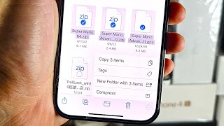 How To Compress a File on iPhone or iPad iOS 17