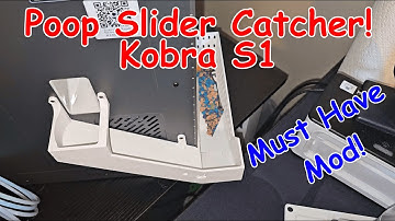Anycubic Kobra S1 Poop Chute Slide With Bin MUST HAVE MOD