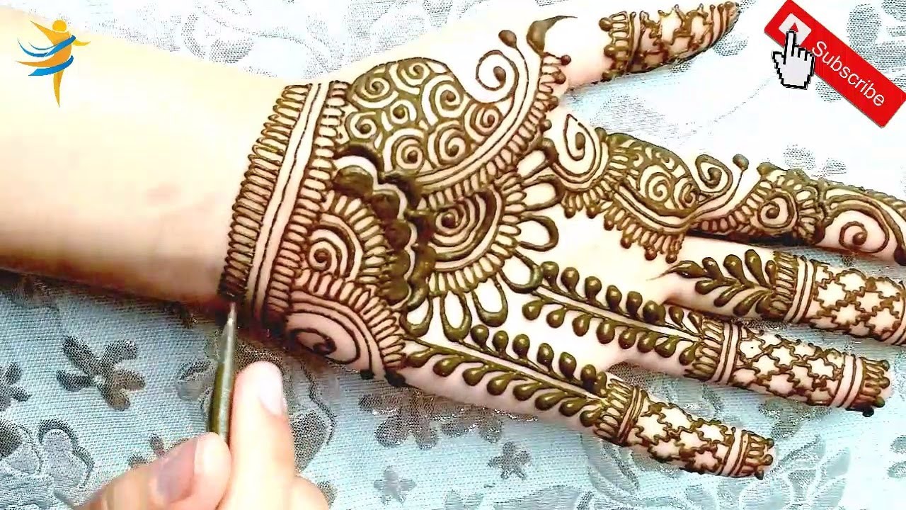 latest easy mehndi design | Mehndi design for beginners | Simple Indian ...