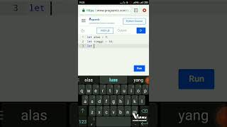 Tutorial javascript variabel dan tipe data