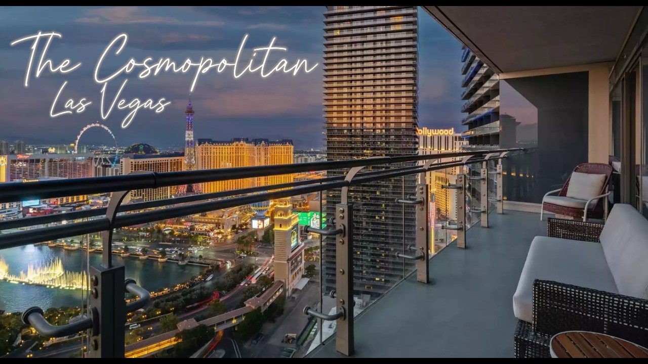 Las Vegas Strip - The Cosmopolitan Suite. Wraparound Terrace Fountain View. Amazing strip views!!