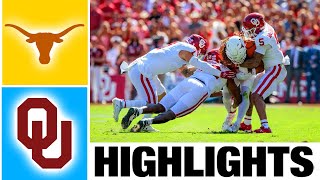 #3 Texas vs Oklahoma Highlights | College Football Week 6 | 2023 College Football