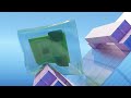 地を転がるスライム【ASMR】【マイクラアニメ】【Softbody Simulation】60fps
