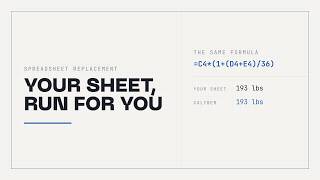 Replacing a Training Spreadsheet: The Arithmetic an Engine Does Instead