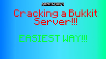 Minecraft: How to Crack a Bukkit Server [EASIEST] [No Hamachi]