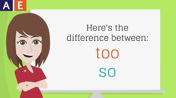 Commonly Confused Words - Too and So