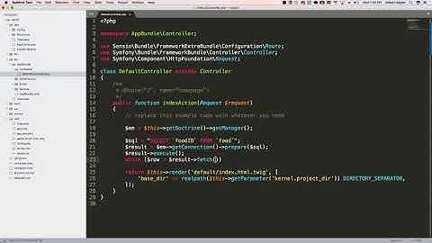 Symfony 3.4 step 4 Native SQL