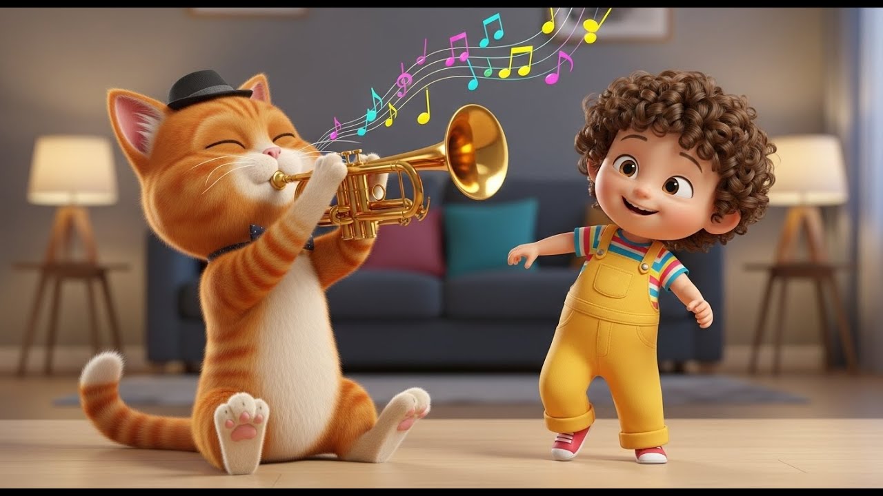 El Gato Que Tocaba la Trompeta | Mejores Rimas Infantiles y Canciones ...