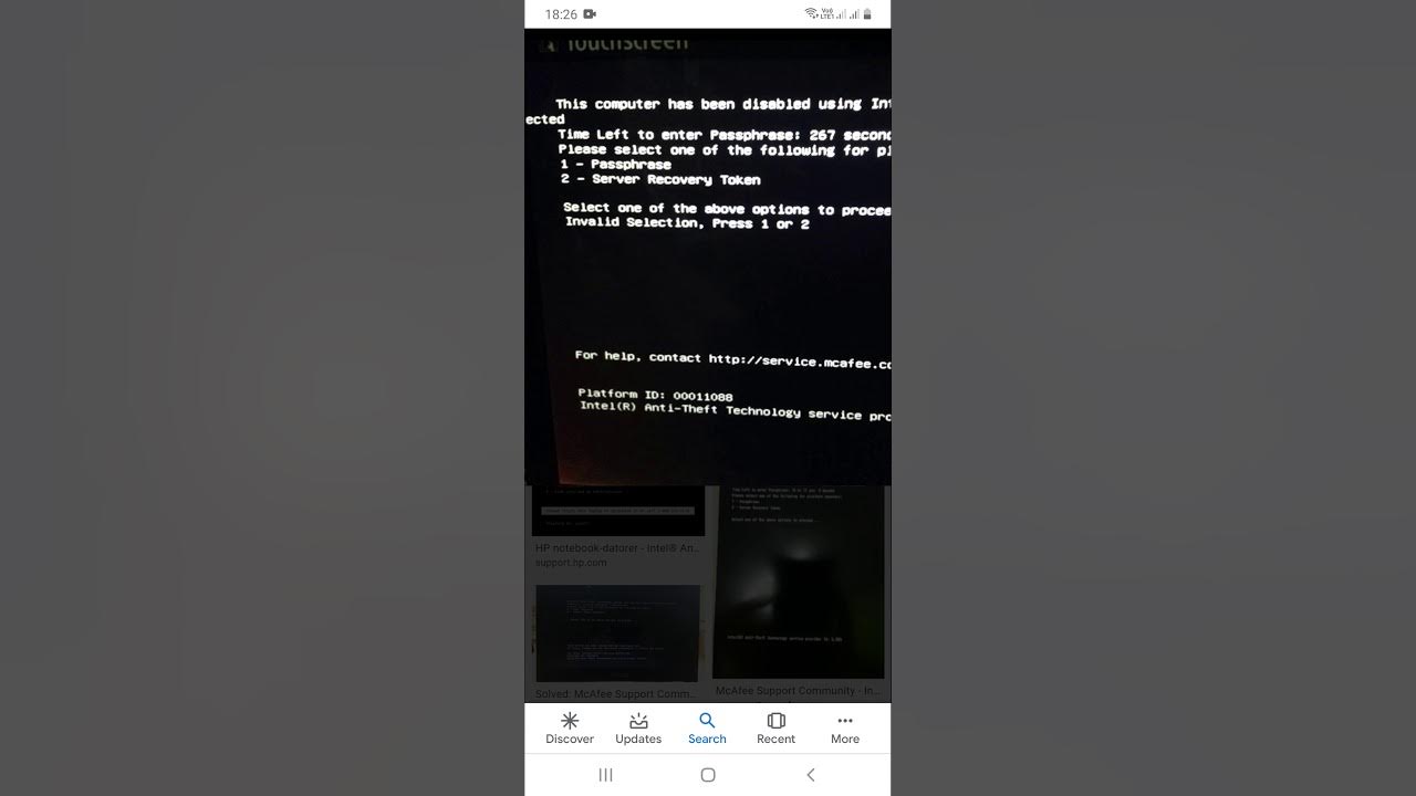 Ultrabook HP 'Travado' Solução 'Password' antitheft system lock due to platform attack