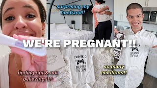 finding out I'M PREGNANT and TELLING MY HUSBAND *emotional*