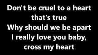 Video thumbnail of "Lyrics~Don't be cruel-Elvis Presley"