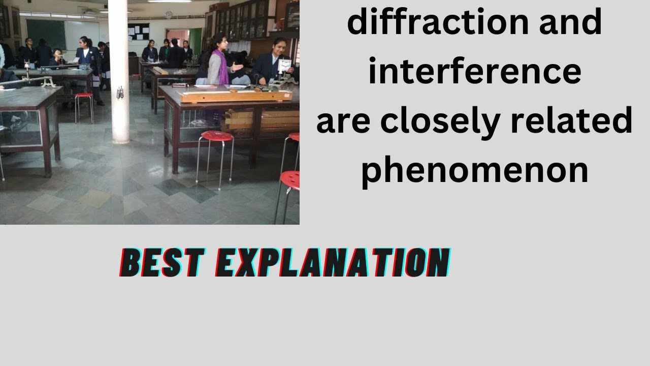 diffraction and interference are closely related phenomenon - YouTube