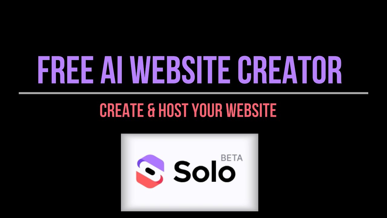 Create A Free Website Domain And Hosting Using Solo Free AI Website Create a free website domain and hosting using solo free ai website