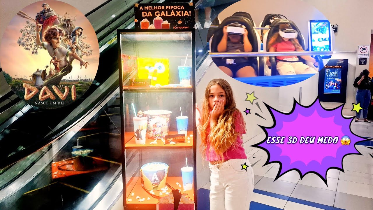 DEU MEDO 😱 O 3D? | Fui ver o Rei Davi no cinema 🎥  | Bebella 