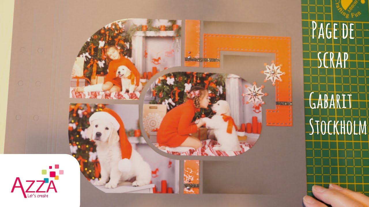 Une page de Scrap | Gabarit Stockholm | Déco lac givré