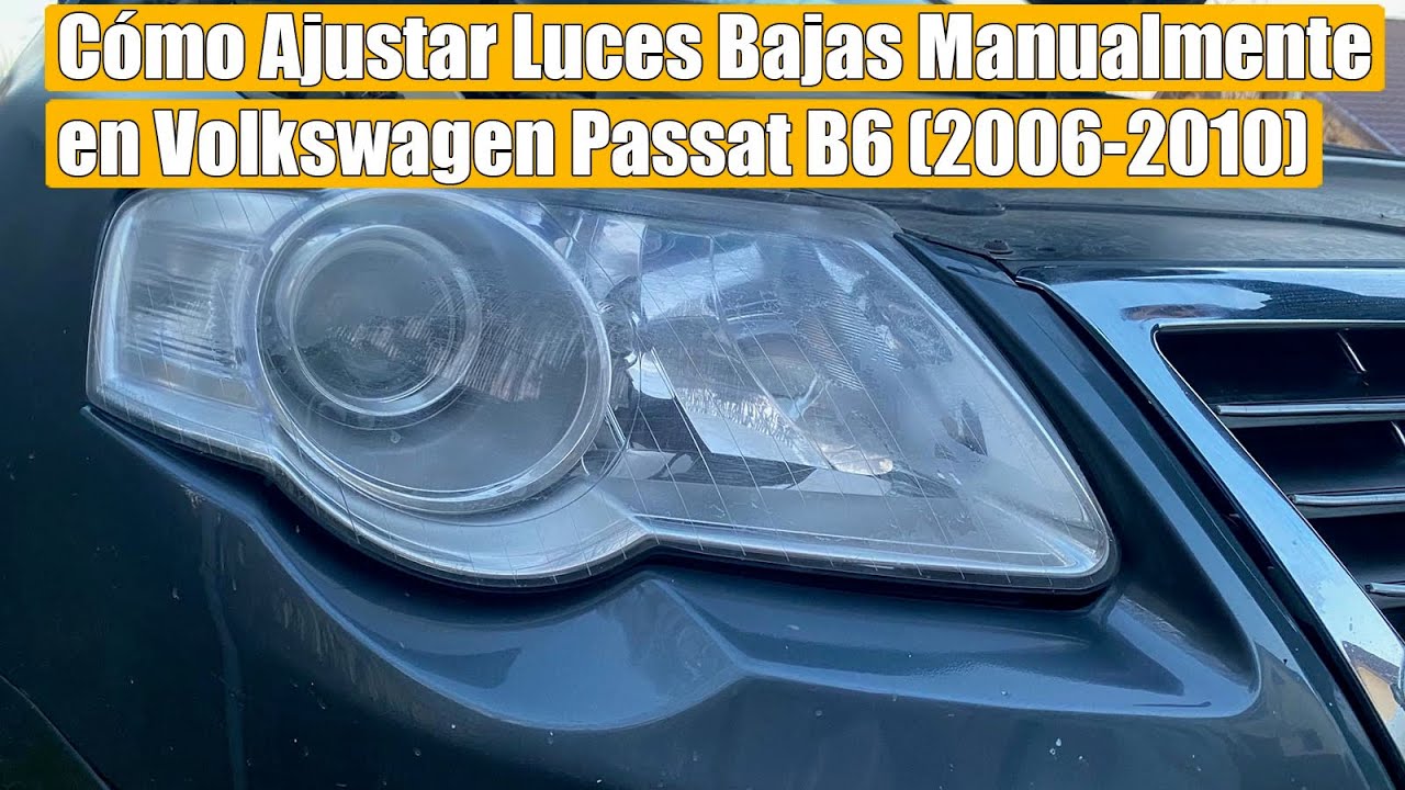 Cómo ajustar / regular luces bajas (los faros) manualmente en ...