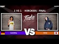 Snipes funkin stylez 2019  hero kids final  djamal vs miyu