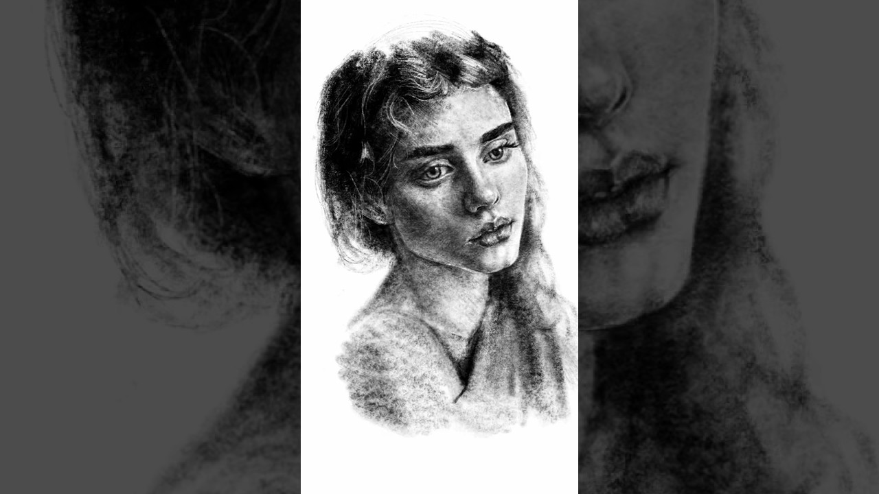 Woman's face in graphite | Suriel Art 