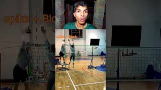 Unstoppable Spike vs Monster Block 😳🔥 | Crazy Volleyball Academy#shorts