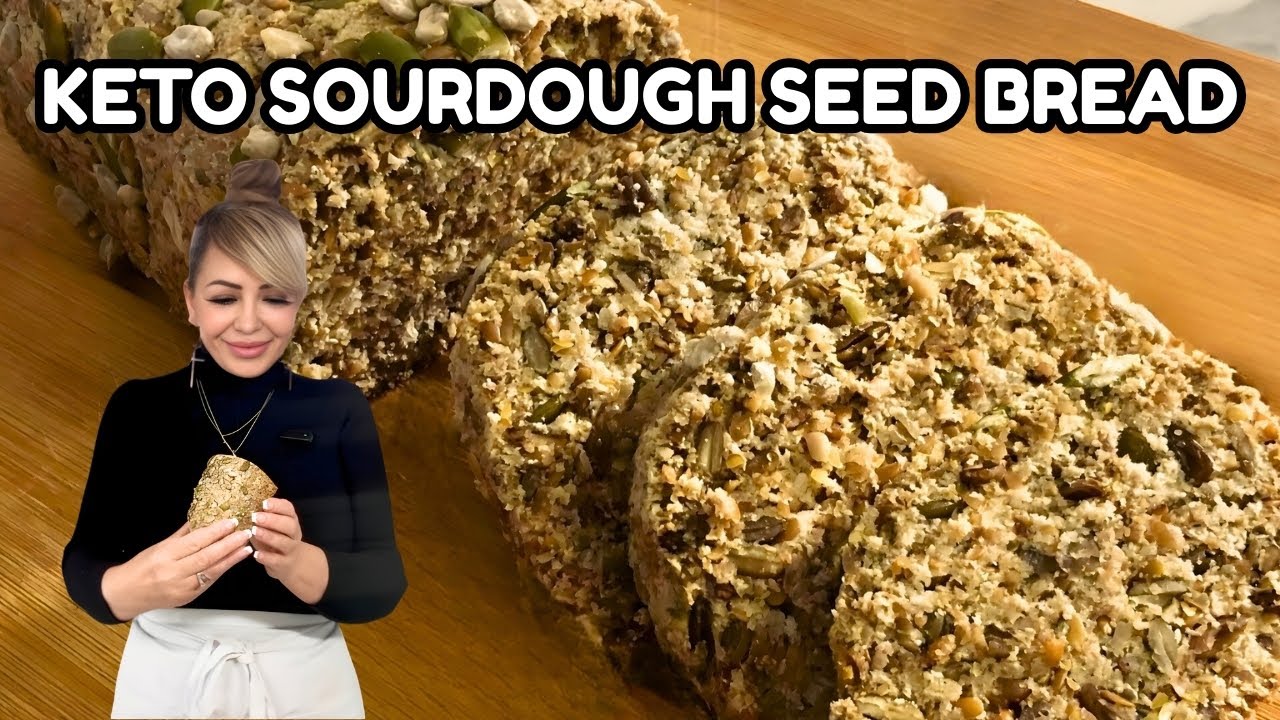 Keto Sourdough Seed Bread (1.7g Net Carbs, 3 Seeds)