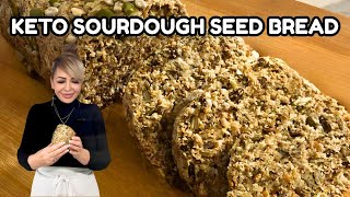 Keto Sourdough Seed Bread (1.7g Net Carbs, 3 Seeds)