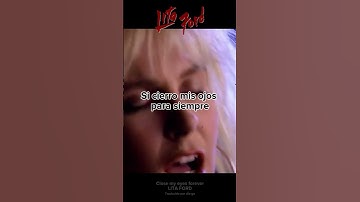 Lita Ford - Close my eyes forever, corto subtitulado al español