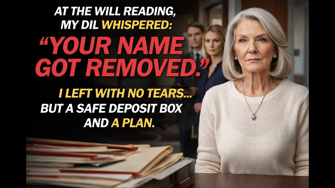 At the will reading, my DIL whispered: “Your name got removed.”