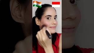 Kashmir 🇮🇳 vs Indonesia 🇮🇩 makeup #Shorts