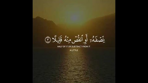 تلاوة من سورة المزمل القارئ سالم الرويلي