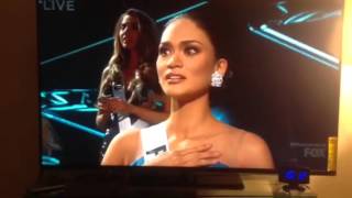 Awkward moment for Miss Universe
