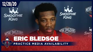Eric Bledsoe Recaps the Pelicans’ Defensive Effort Against San Antonio | Pelicans Post-Practice