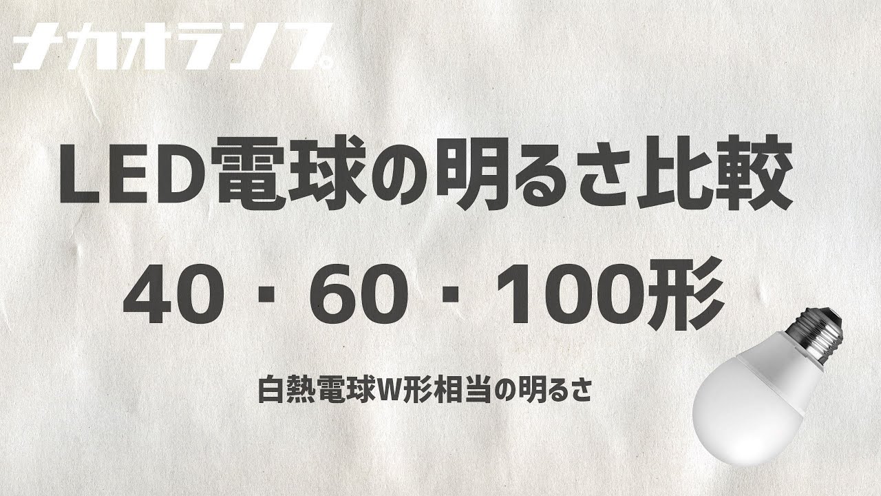 電球の選び方 Led電球の 明るさ を部屋 広さに合わせて決める ナカオランプ