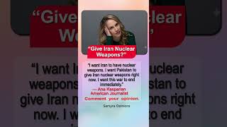 Ana Kasparian's Statement on Iran Draws Worldwide Attention #geopolitics
