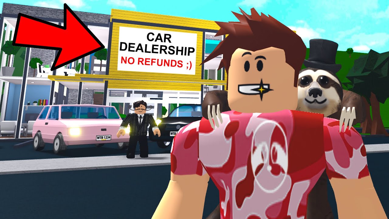 I Went To A Bloxburg Car Dealership They Scammed People Roblox