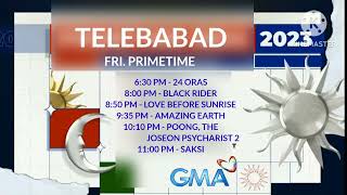 Gma Telebabad Line-Up Bumper November 17, 2023