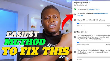 Easiest Method To Fix Facebook Content Monetisation Policy Issue