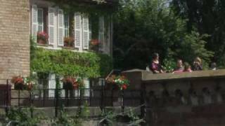 Bootsfahrt Auf Der Ill Um Die Altstadt Von Straburg