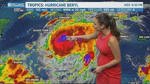 Hurricane Beryl roars by Jamaica, toward Mexico; Latest path here