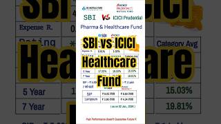 SBI Healthcare Fund vs ICICI Prudential Healthcare Fund | #sip #shorts #mutualfunds