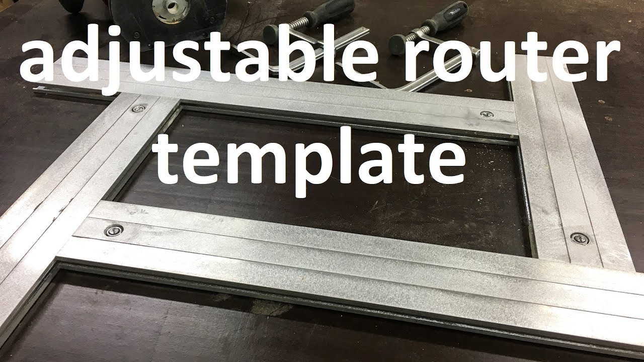 Make your own adjustable DIY Router Template ! A must have Jig ! 