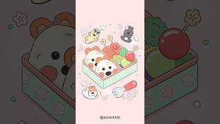 Drawing a Cherry Blossom Picnic Lunch Box