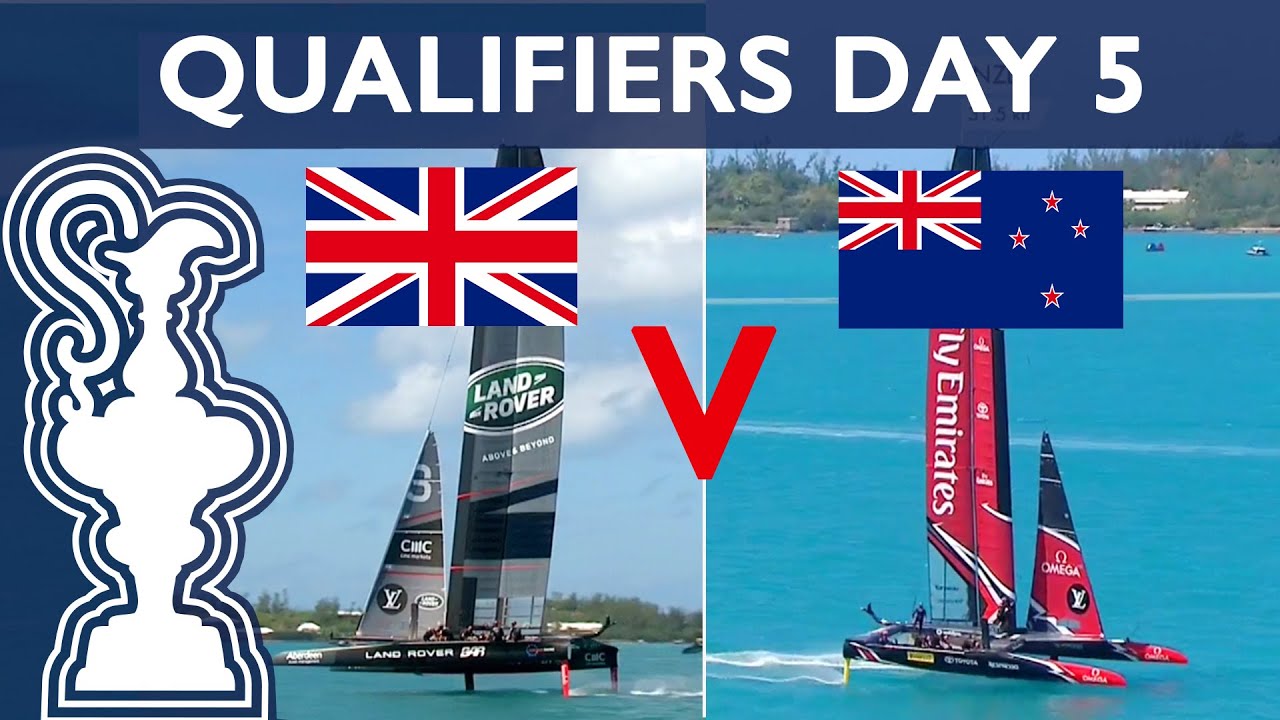 35th America's Cup LV Qualifiers Race 5 GBR vs. NZL | AMERICA'S CUP